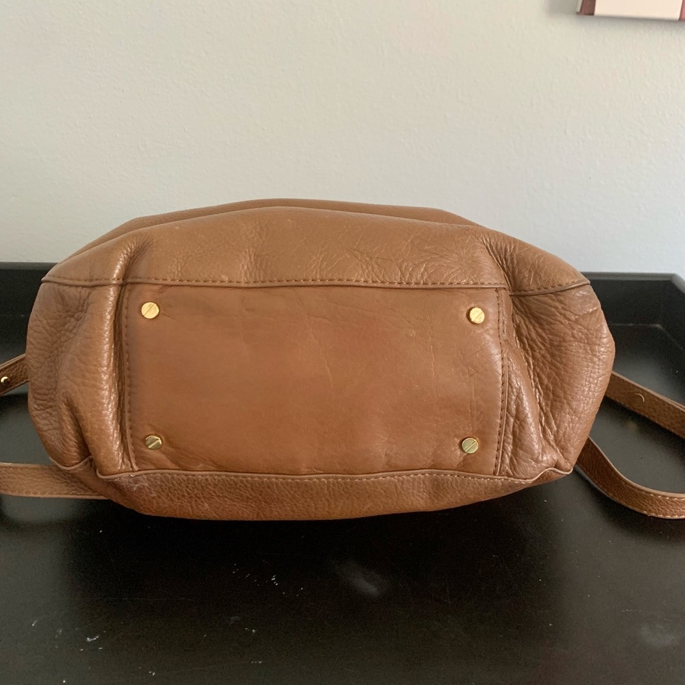 Tory Burch • Amanda Classic Dark Camel Hobo Bag • Purse • Retail $598 - Picture 7 of 15